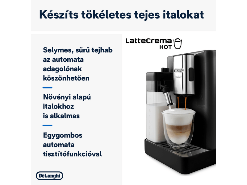 DeLonghi EXAM440.55.B Rivelia Onyx Black Automata kávéfőző