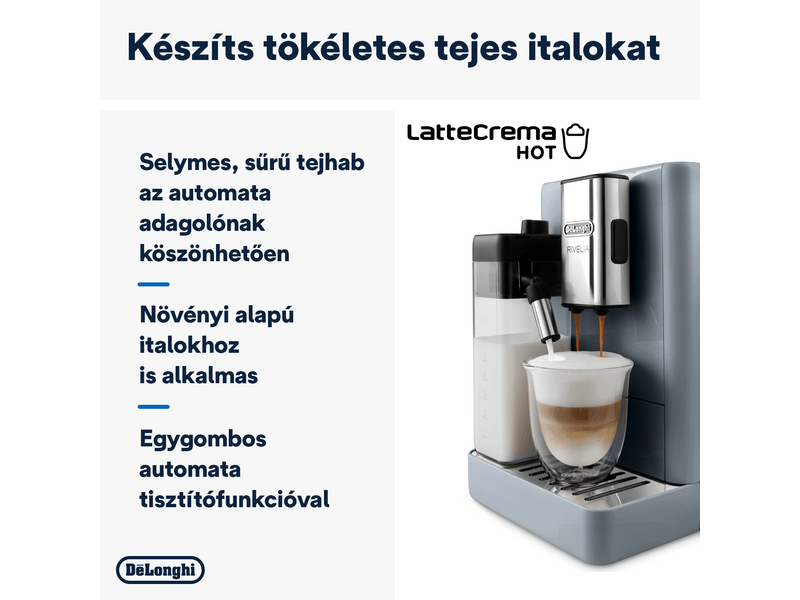 DeLonghi EXAM440.55.G Rivelia Pebble Grey Automata kávéfőző