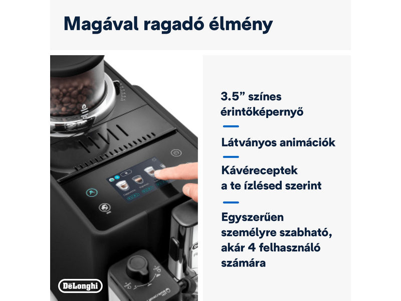 DeLonghi EXAM440.55.B Rivelia Onyx Black Automata kávéfőző