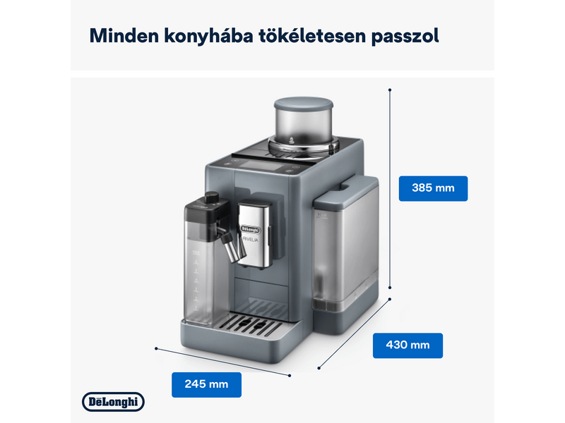 DeLonghi EXAM440.55.G Rivelia Pebble Grey Automata kávéfőző