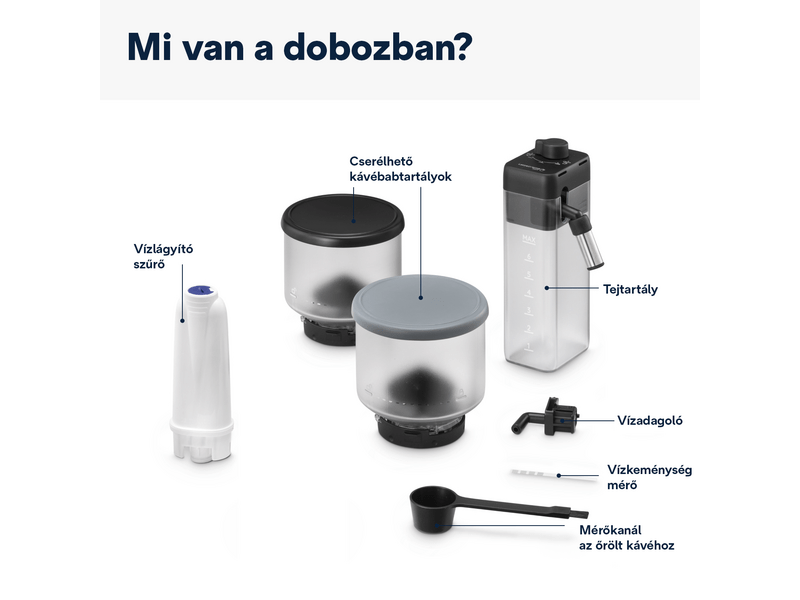 DeLonghi EXAM440.55.G Rivelia Pebble Grey Automata kávéfőző