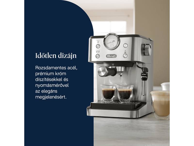 De'Longhi EM450.M Classic eszpresszó kávéfőző, ezüst