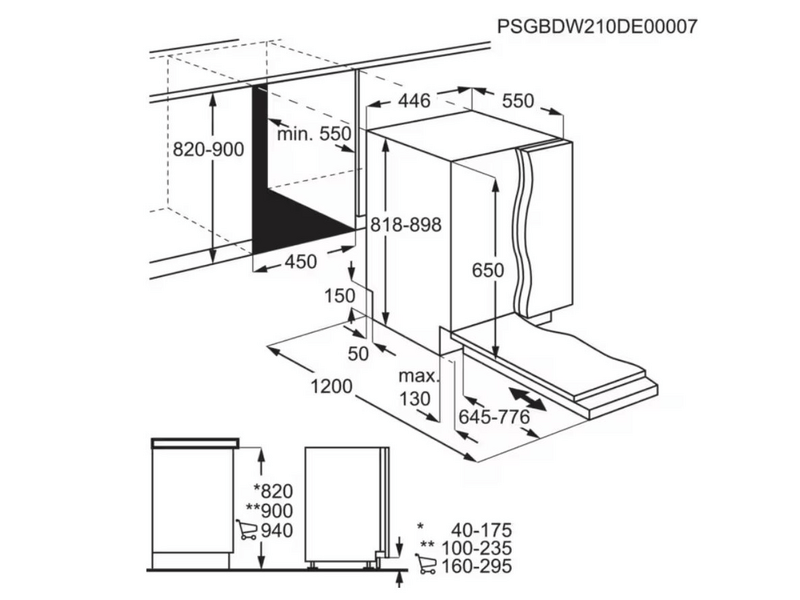 Electrolux EEM63301L Beépíthető mosogatógép