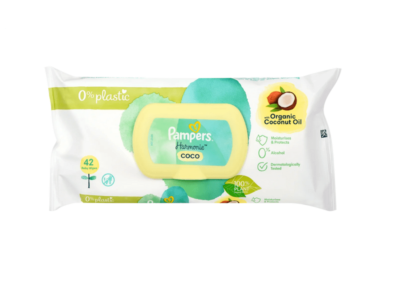 Pampers Harmonie Coconut Pure Protection törlőkendő, 42 db