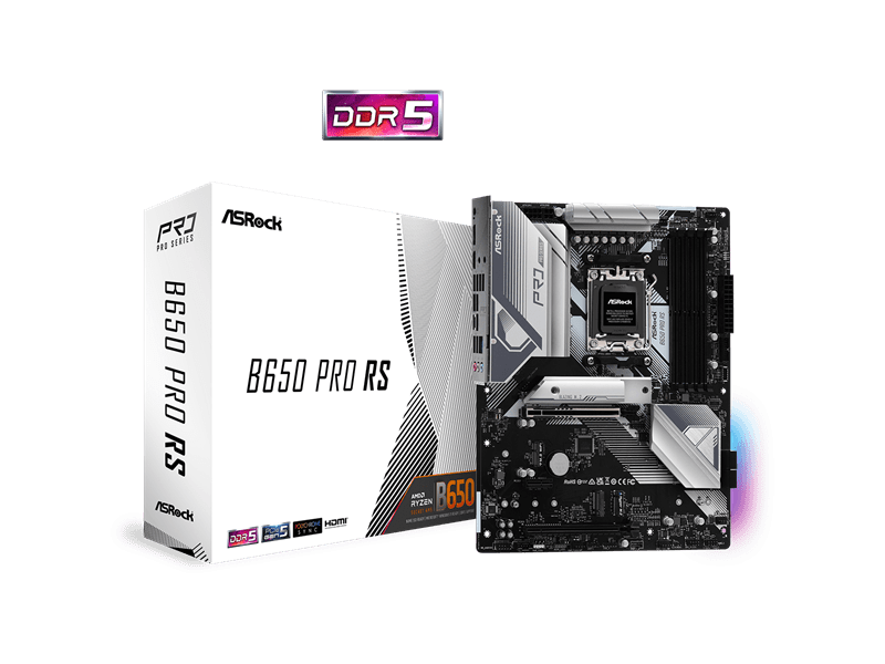 ASRock B650 PRO RS Alaplap, AM5