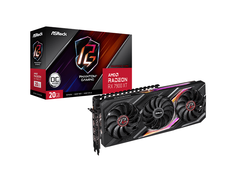 ASROCK AMD Radeon™ RX 7900 XT Phantom Gaming 20GB OC Videókártya