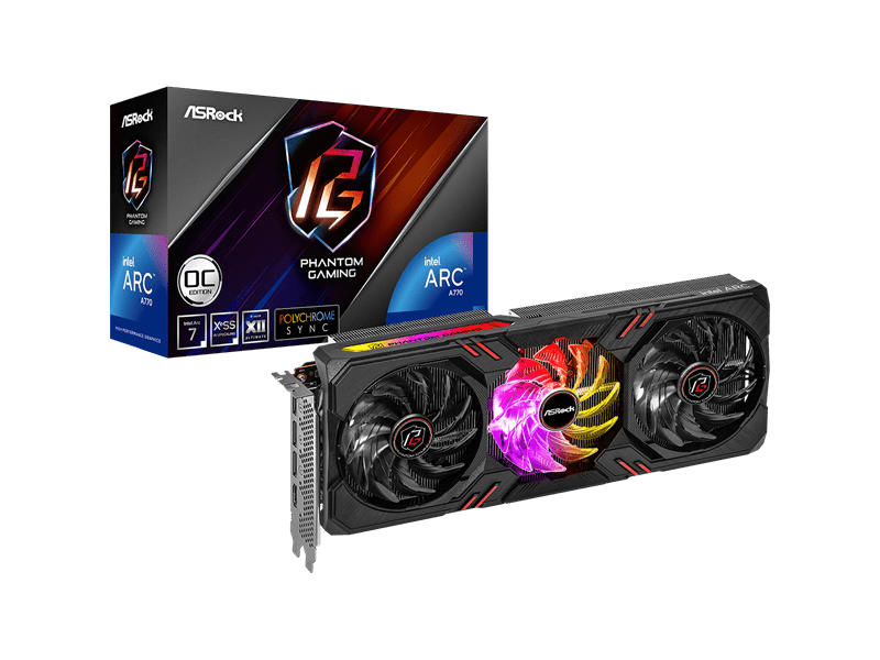 ASRock Intel Arc A770 Phantom Gaming 16GB OC Videókártya
