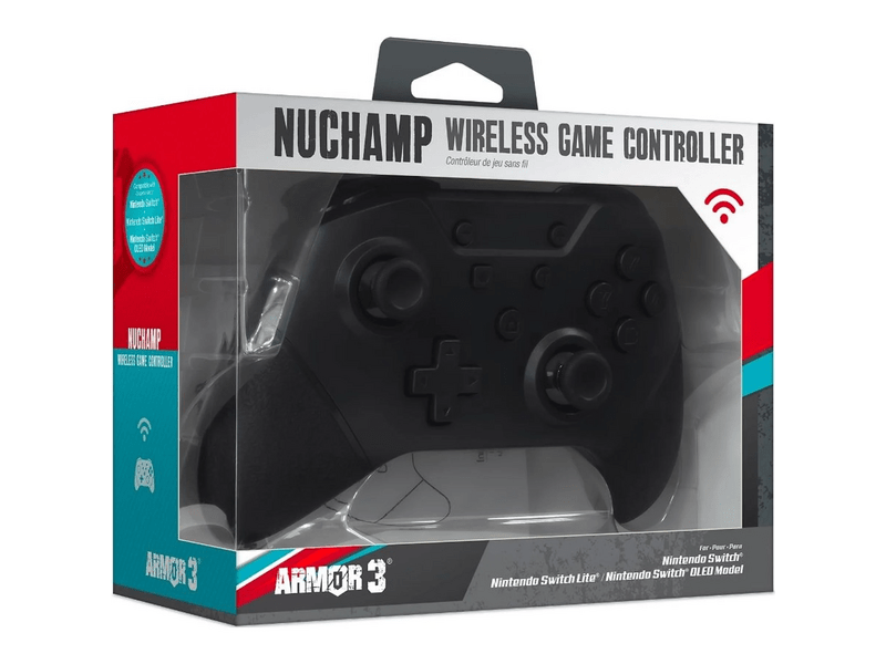 Armor3 NuChamp Nintendo Switch Vezeték nélküli kontroller, Fekete (M07467-BK)
