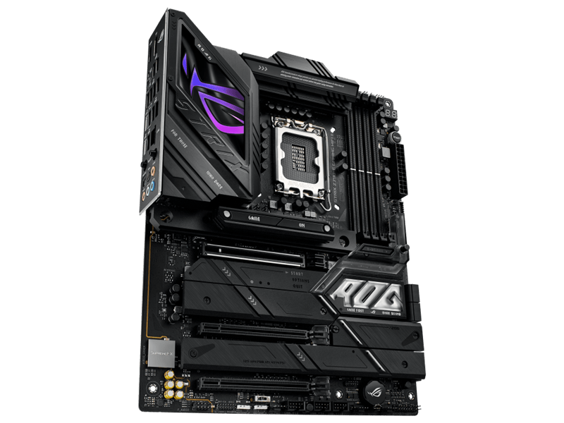 Asus Alaplap - Intel ROG STRIX Z790-E GAMING WIFI II LGA1700 (Z790, ATX, 4xDDR5 8000+MHz, 4xSATA3, 5xM.2, HDMI+DP)