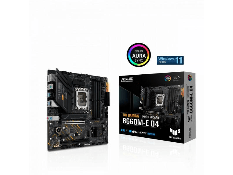 Asus TUF GAMING B660M-E D4 LGA1700 Alaplap