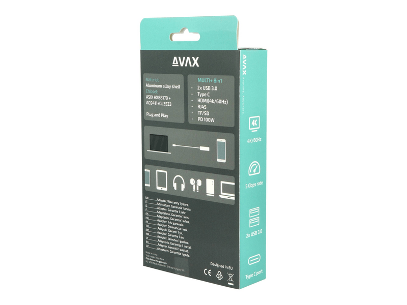 Avax HB612 8in1 USB HUB