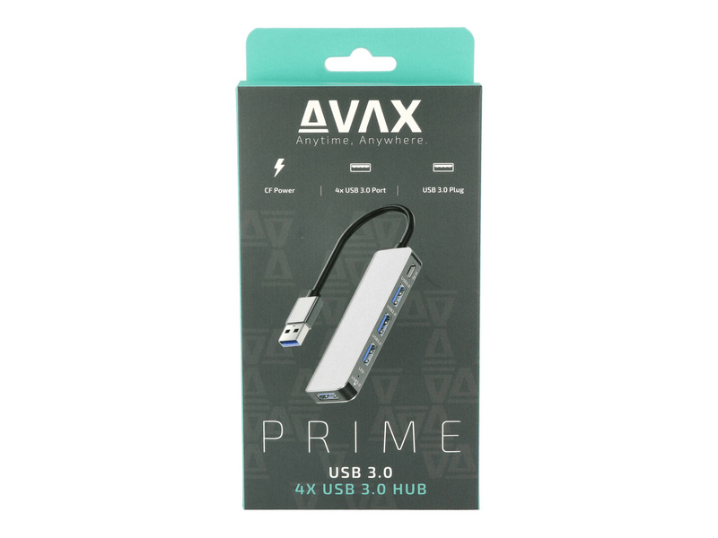 AVAX HB900 PRIME 4-port USB 3.0 + Type-C HUB