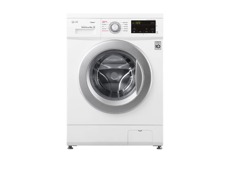 LG F4J3TS4WE Elöltöltős gőzmosógép, 8kg