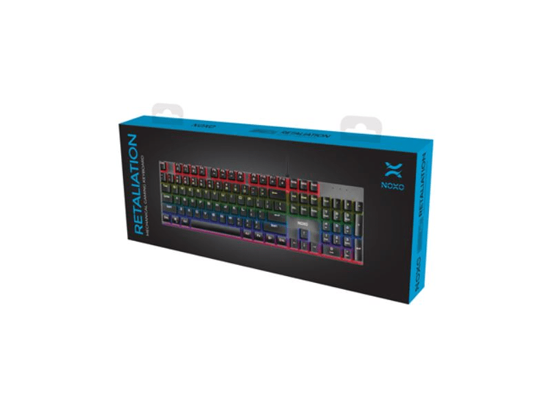 NOXO Retaliation Mechanikus gaming billentyűzet, Piros switch