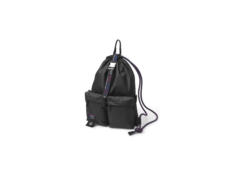 BAG ASUS ROG SLASH Multi-use 6in1 Drawstring Bag - Hátizsák - Fekete