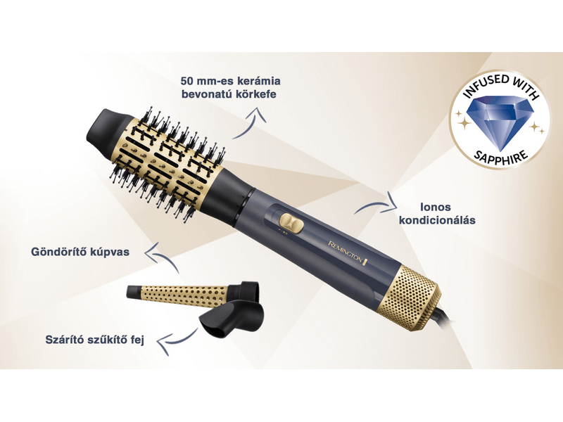 Remington AS5805 Sapphire Luxe stilizator za kosu, tamno plava/šampanjac