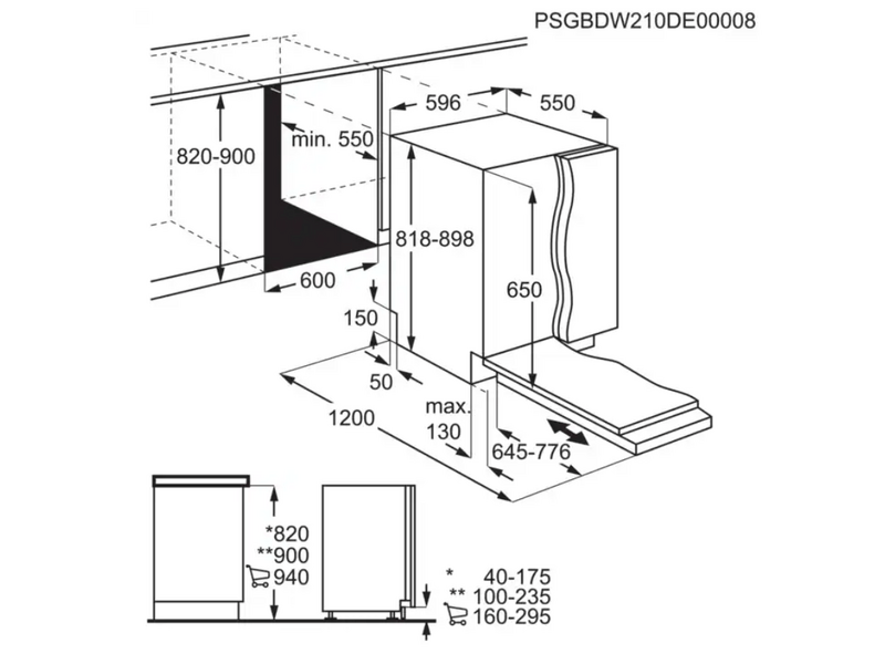Electrolux EES47400L Ugradbena perilica posuđa