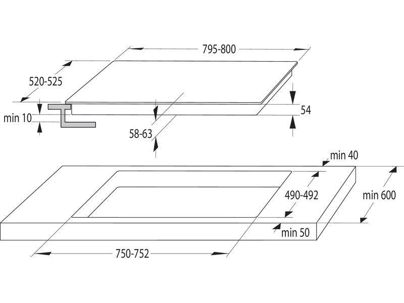 Gorenje GI821FM G400 Indukcijska ploča