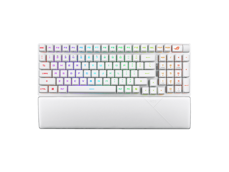 Asus ROG Strix Scope II 96 RX vezeték nélküli billentyűzet UK kiosztás, fehér