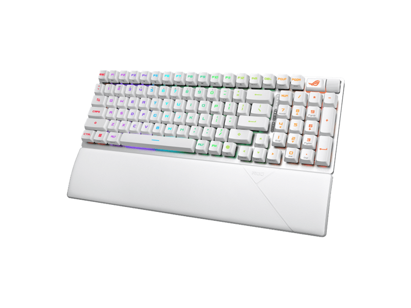 Asus ROG Strix Scope II 96 RX vezeték nélküli billentyűzet UK kiosztás, fehér