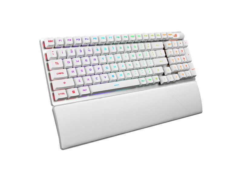 Asus ROG Strix Scope II 96 RX vezeték nélküli billentyűzet UK kiosztás, fehér