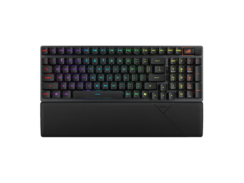 Asus ROG Strix Scope II 96 RX vezeték nélküli billentyűzet UK kiosztás, fekete