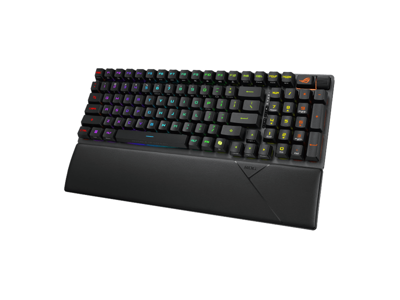 Asus ROG Strix Scope II 96 RX vezeték nélküli billentyűzet UK kiosztás, fekete