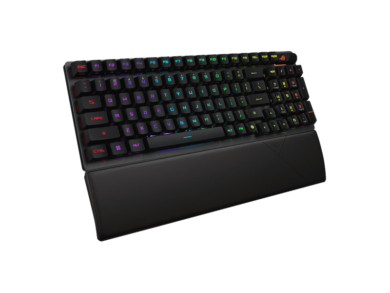 Asus ROG Strix Scope II 96 RX vezeték nélküli billentyűzet UK kiosztás, fekete