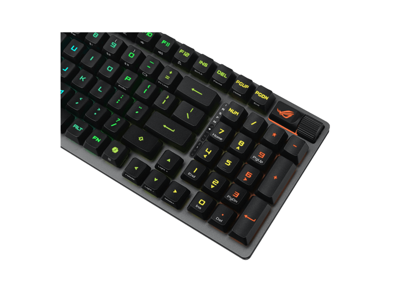 Asus ROG Strix Scope II 96 RX vezeték nélküli billentyűzet UK kiosztás, fekete