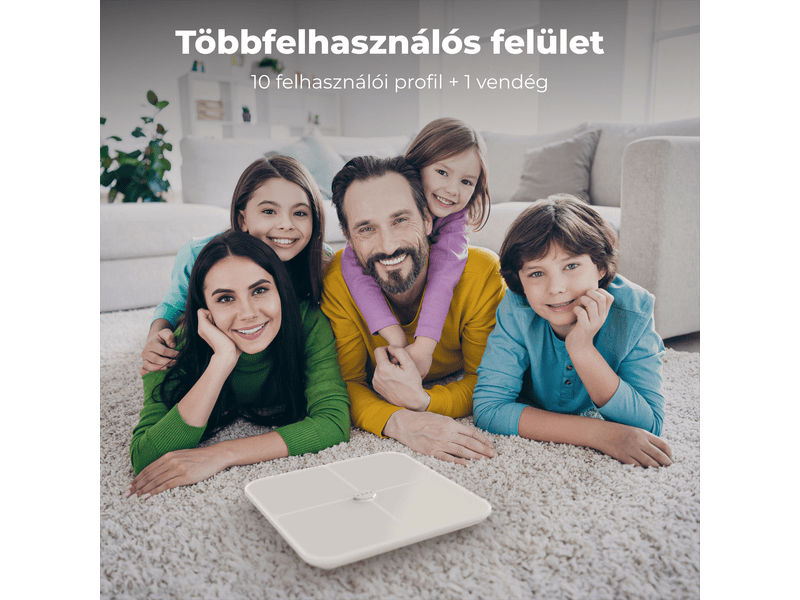 Aeno BS1S Testmérleg, fehér (ABS0001S)