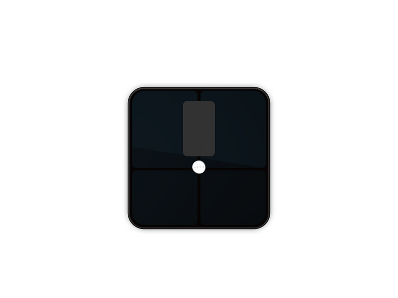 Aeno BS2S tjelesna vaga, crna (ABS0002S)