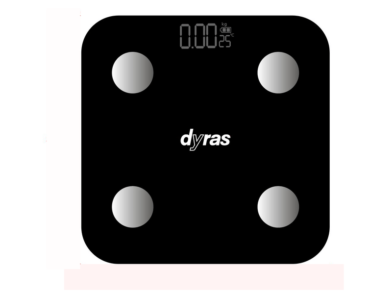 Dyras BTPS-2401B Bluetooth osobna vaga, crna