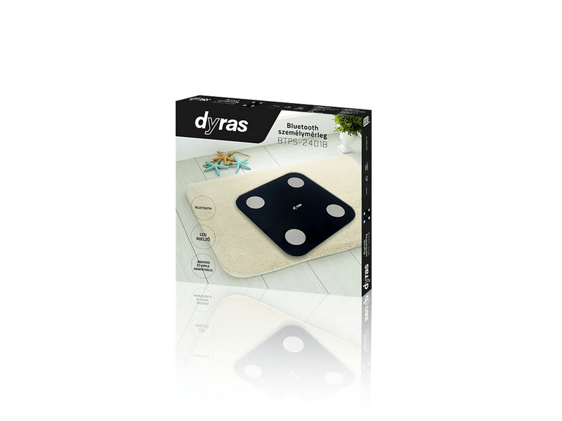 Dyras BTPS-2401B Bluetooth osobna vaga, crna