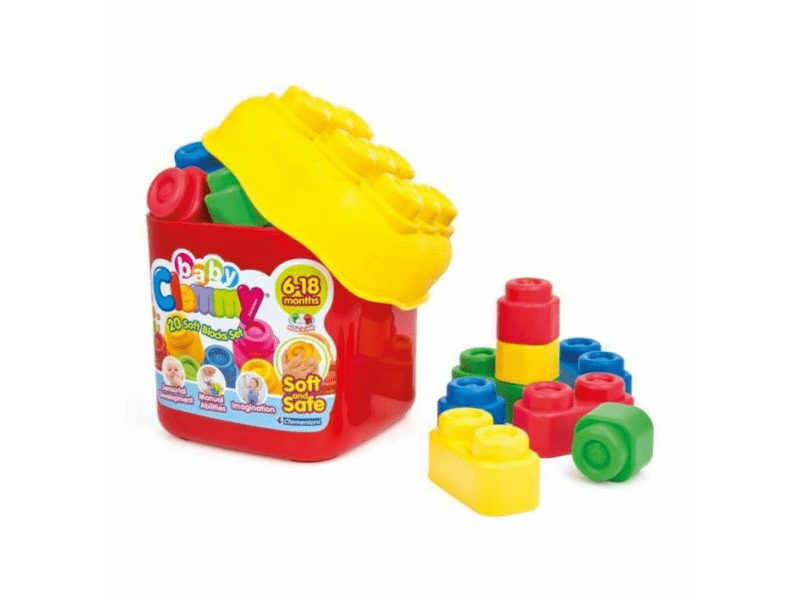 Clemmy 20 darabos soft kocka szett tárolóval, többféle (147410)