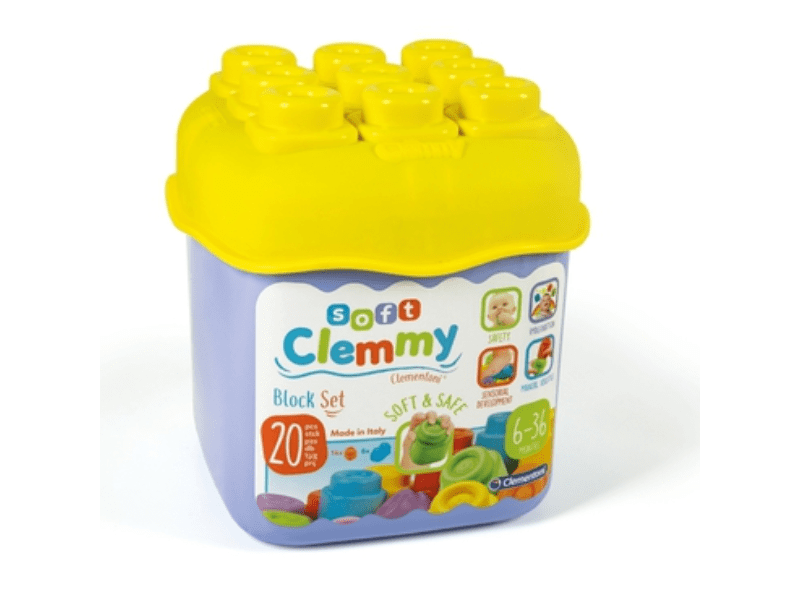 Clemmy 20 darabos soft kocka szett tárolóval, többféle (147410)