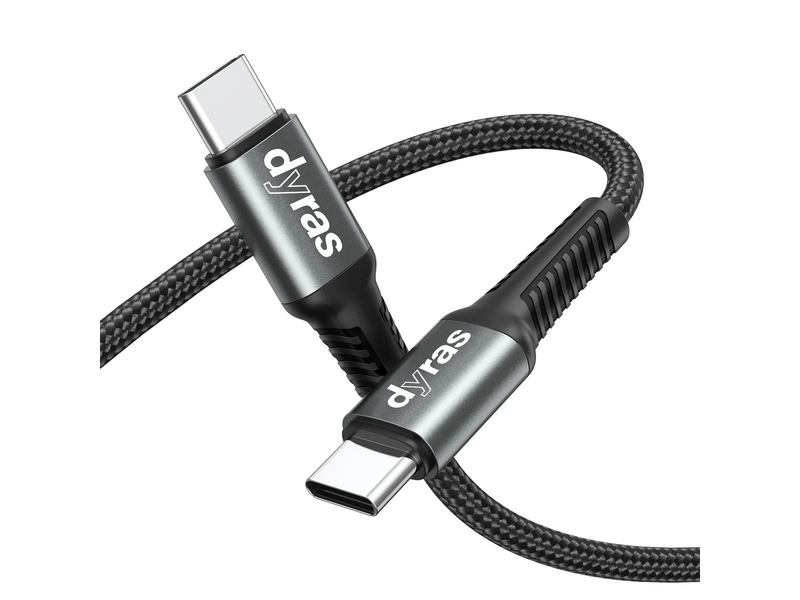 Dyras CAB-X288BK Adat- és töltőkábel, Type-C Type-C, 1m