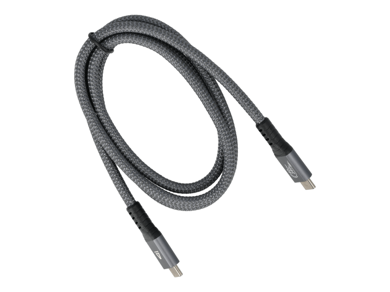 Avax CB902 THUNDER fonott USB-C kábel, 1 m, viharszürke