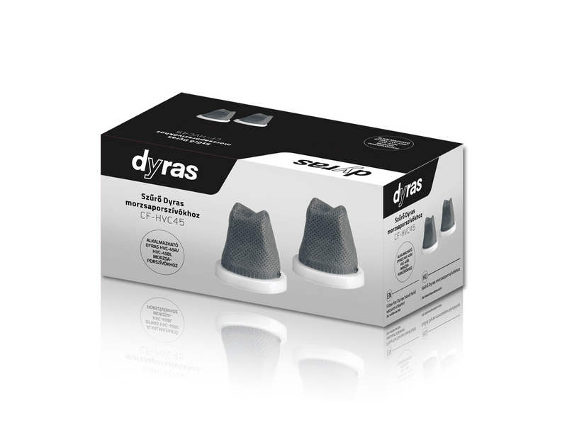 Dyras CF-HVC45 Mosható morzsaporszívó szűrő, 2 db