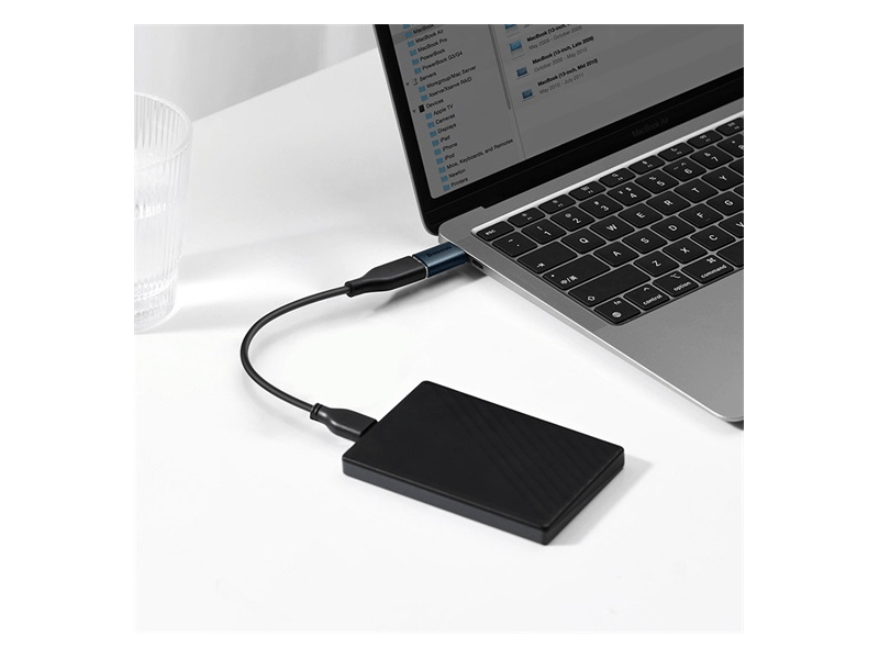 Baseus Ingenuity Mini USB Type-C – USB Type-A OTG adapter, kék