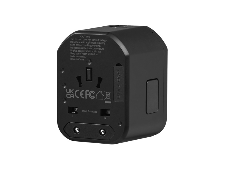 Volkano VK8018BK Worldwide Series utazó töltőadapter