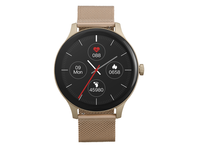 Garett Classy Okosóra, arany, acél szíj