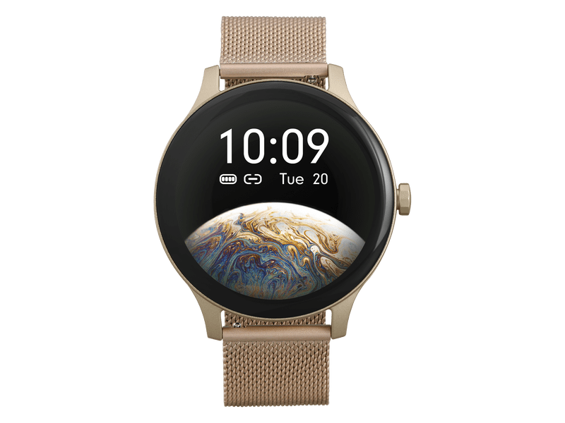 Garett Classy Okosóra, arany, acél szíj