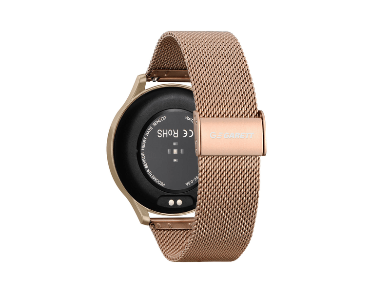 Garett Classy Okosóra, arany, acél szíj