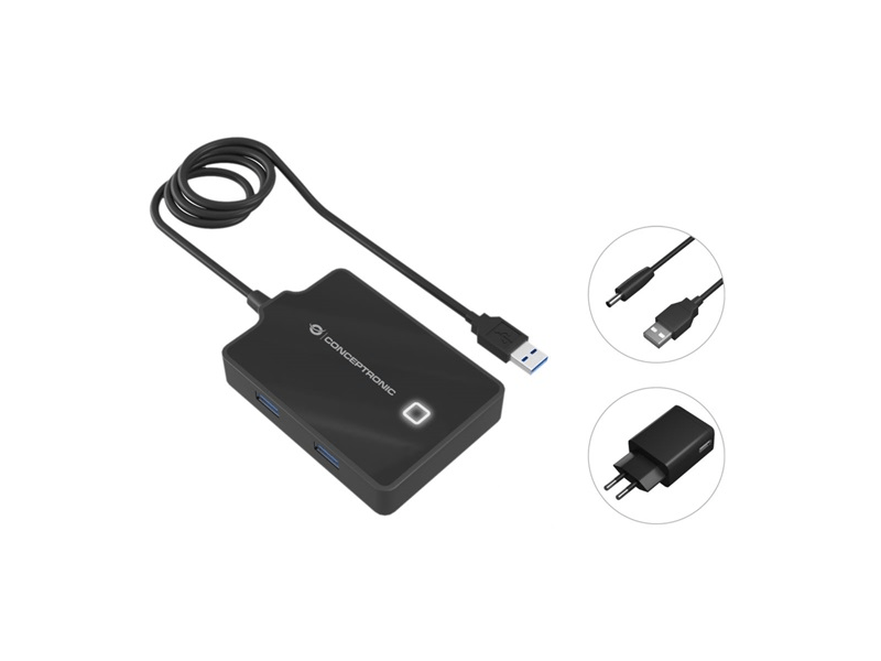 Conceptronic HUBBIES11BP 4 portos USB 3.0 HUB