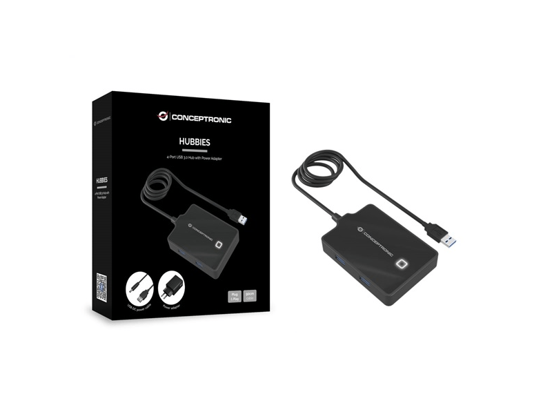 Conceptronic HUBBIES11BP 4 portos USB 3.0 HUB