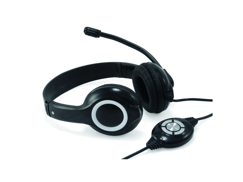 Conceptronic CCHATSTARU2B Fejhallgató, fekete