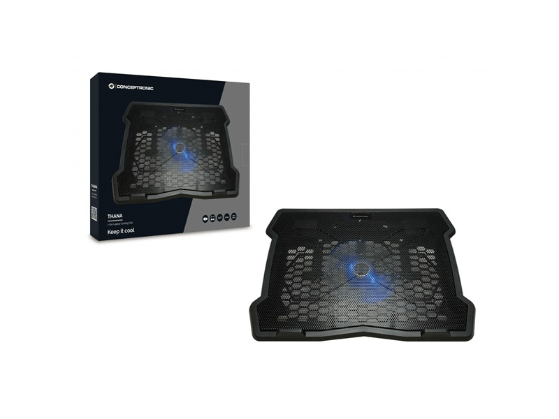 Conceptronic THANA05B Notebook hűtőpad, 15,6