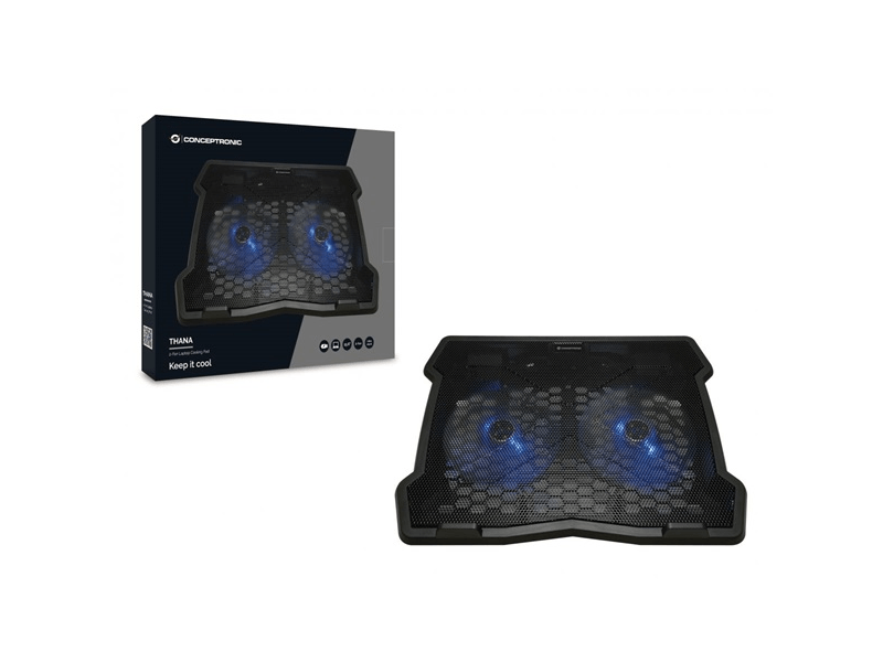 Conceptronic THANA06B Notebook hűtőpad, 15,6