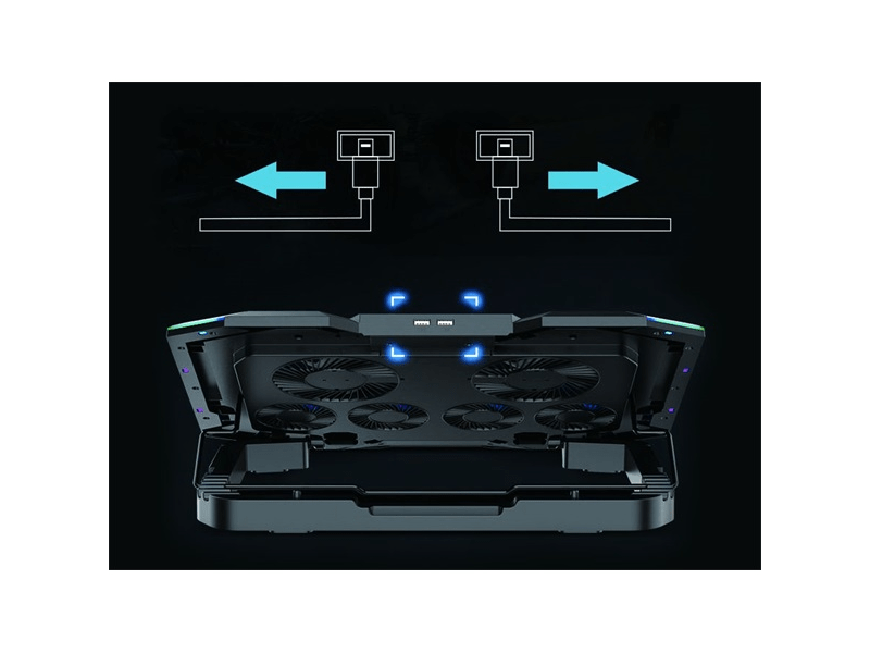 Conceptronic THYIA01B Notebook hűtőpad, 17