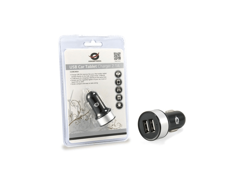 Conceptronic telefon töltő (CUSBCAR2A)
